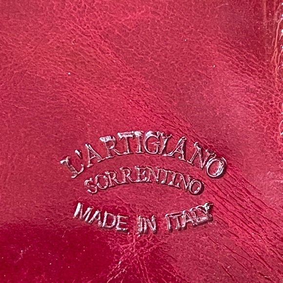 L'Artigiano Sorrentino Cordovan Leather Coin Credit Card Purse - Picture 3 of 8